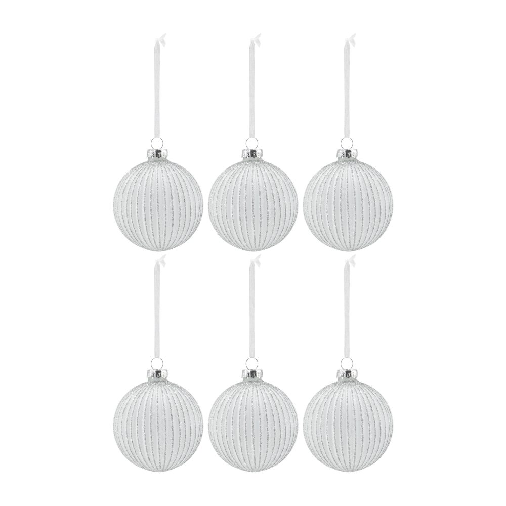 Holiday julgranskula 6-pack, White