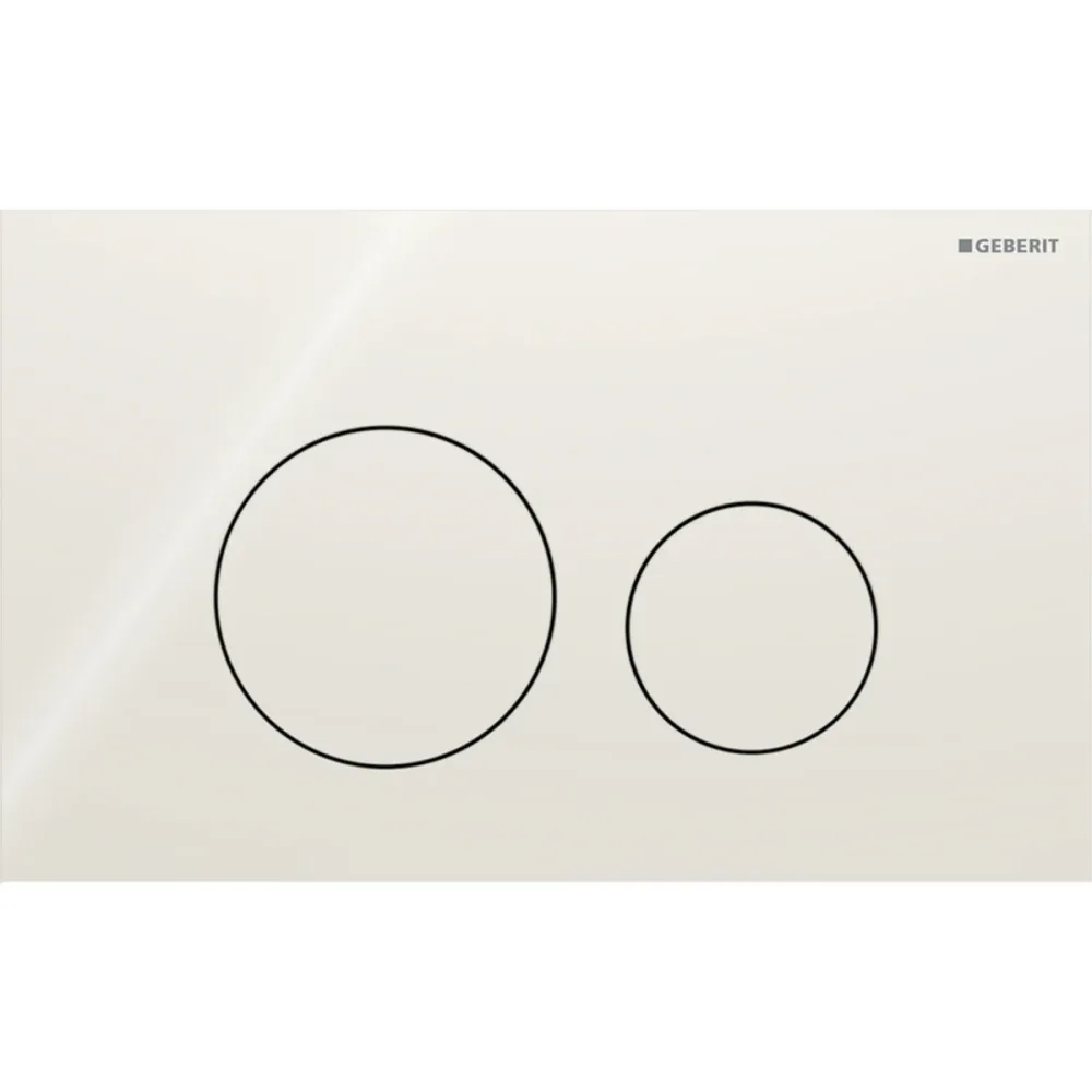 Geberit Sigma 40 Round Spolplatta glas Svart lava - Bild 2