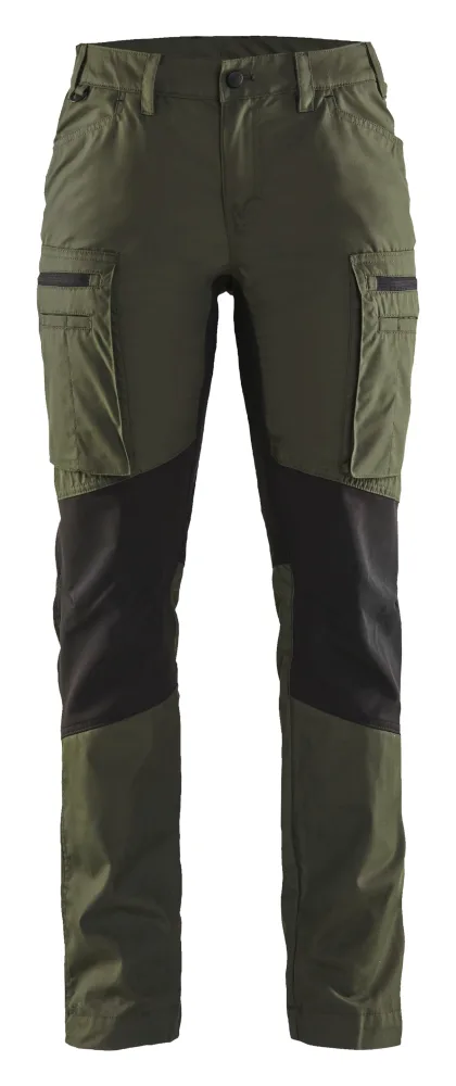Blåkläder 715918459900C52 Arbetsbyxa med stretch, dam, svart Svart