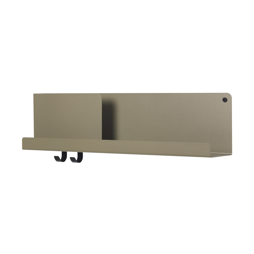 Folded hylla 63x16,5 cm, Olive