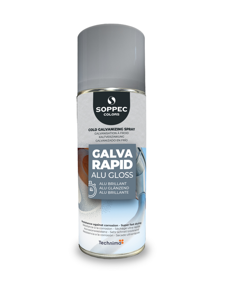 SPRAYFÄRG SOPPEC KALL GALVA ZINC ALU RAPID BLANK