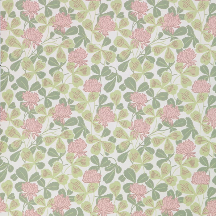 Gammalsvenska Papper Klöver 033-14 Rosa Tapet | Stuvbutiken