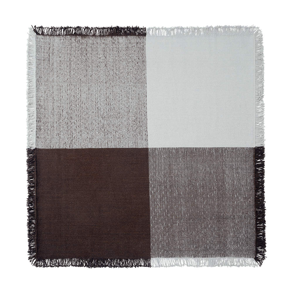 Verso ullmatta, Cool grey-dark brown, 258x258 cm
