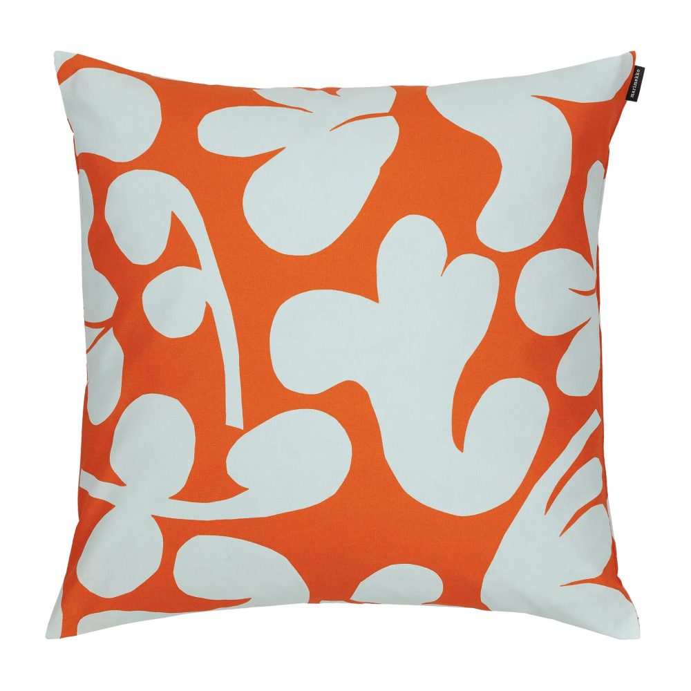 Leikko kuddfodral 50x50 cm, Orange-ljusblå