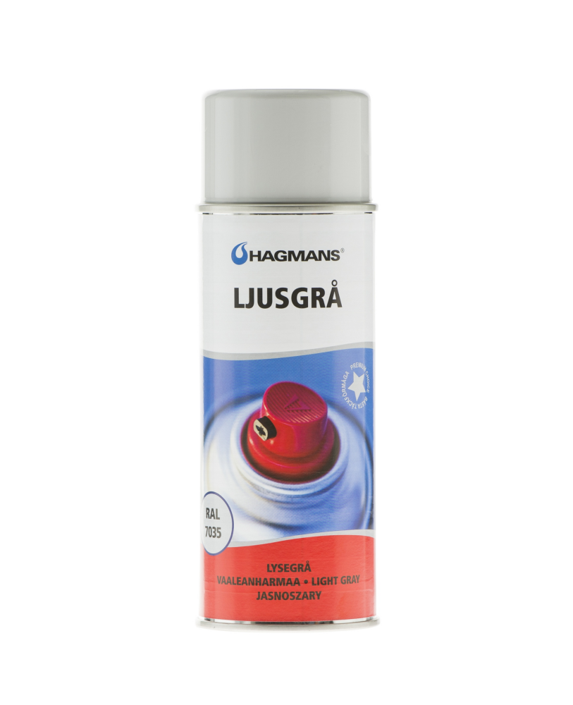 SPRAYFÄRG LJGRÅ RAL7035 400ML