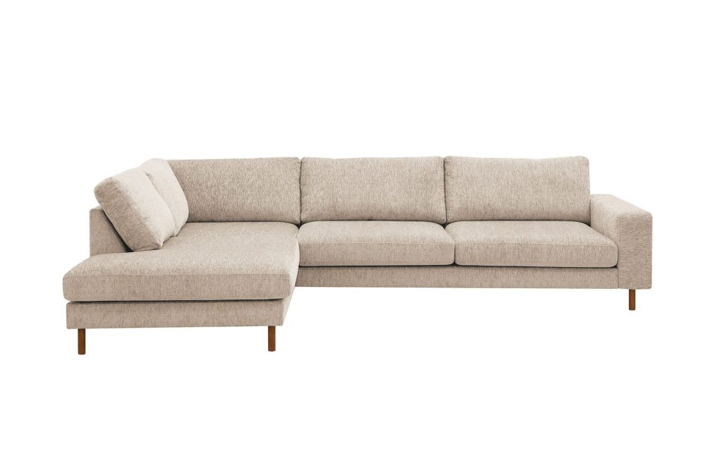 Scandi Djup 4-sits Soffa med Schäslong Vänster i Chenille