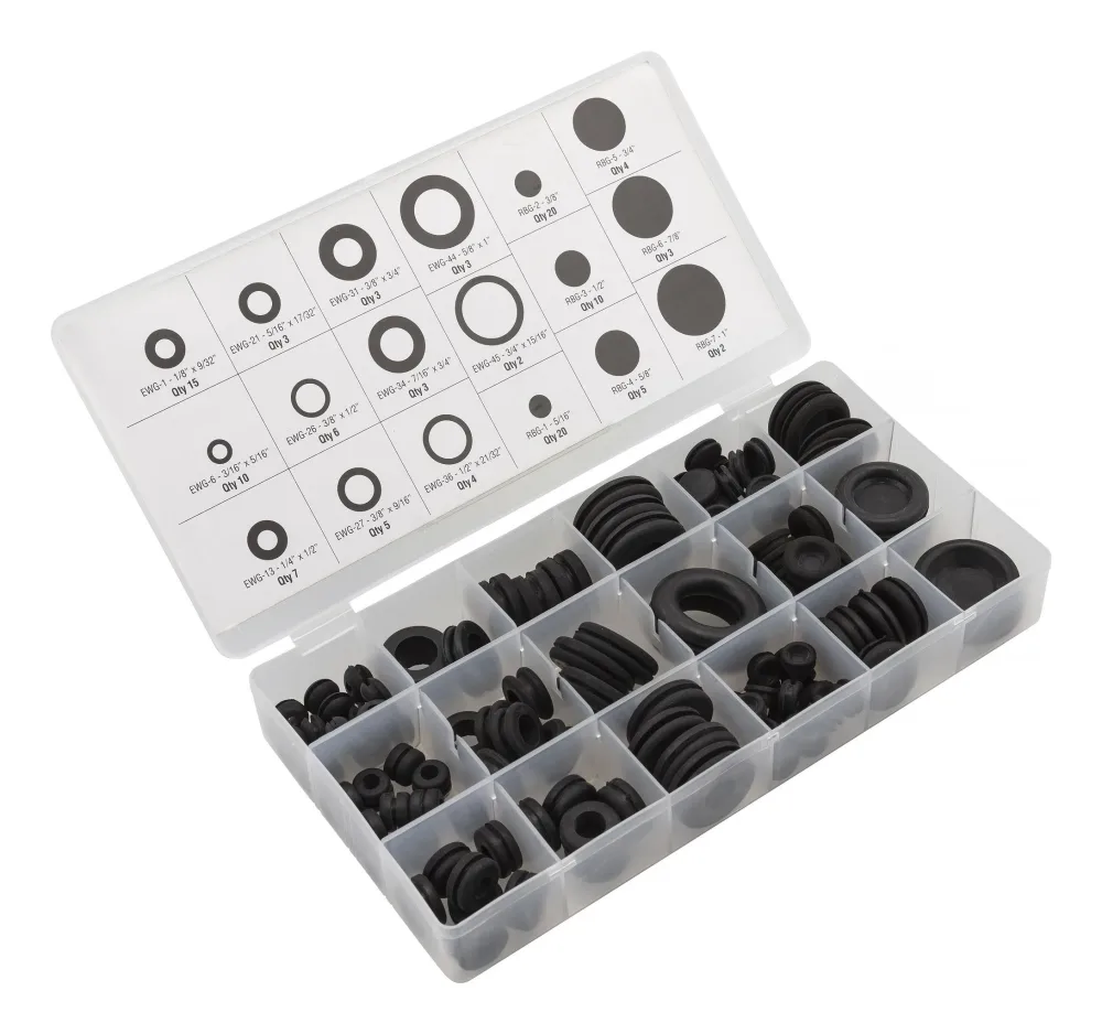 PELA 508689 Verktygssats gummigenomföringsats, 125 delar