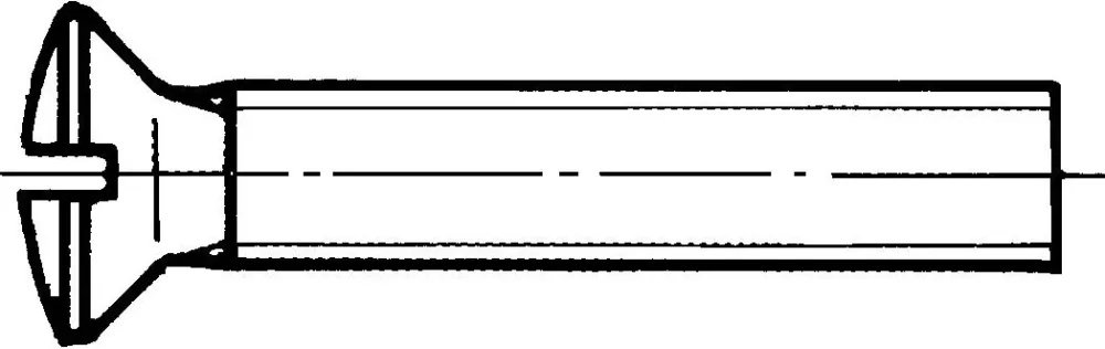 REYHER 009647309030020 Spårskruv M3, MKFS FN DIN 964 A, mässing M3x20 mm, 500-pack - Bild 2