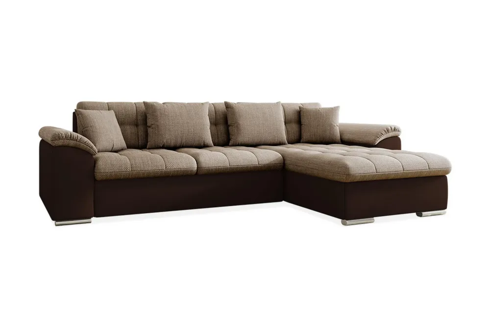 Camior Divanbäddsoffa 4-sits Höger Konstläder
