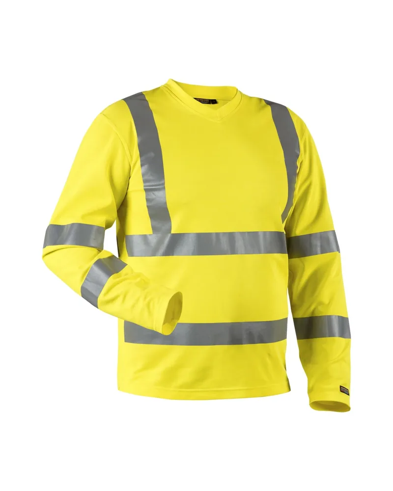 Blåkläder 338110703300XL T-shirt med lång ärm, varselgul, UV-skyddad Stl XL