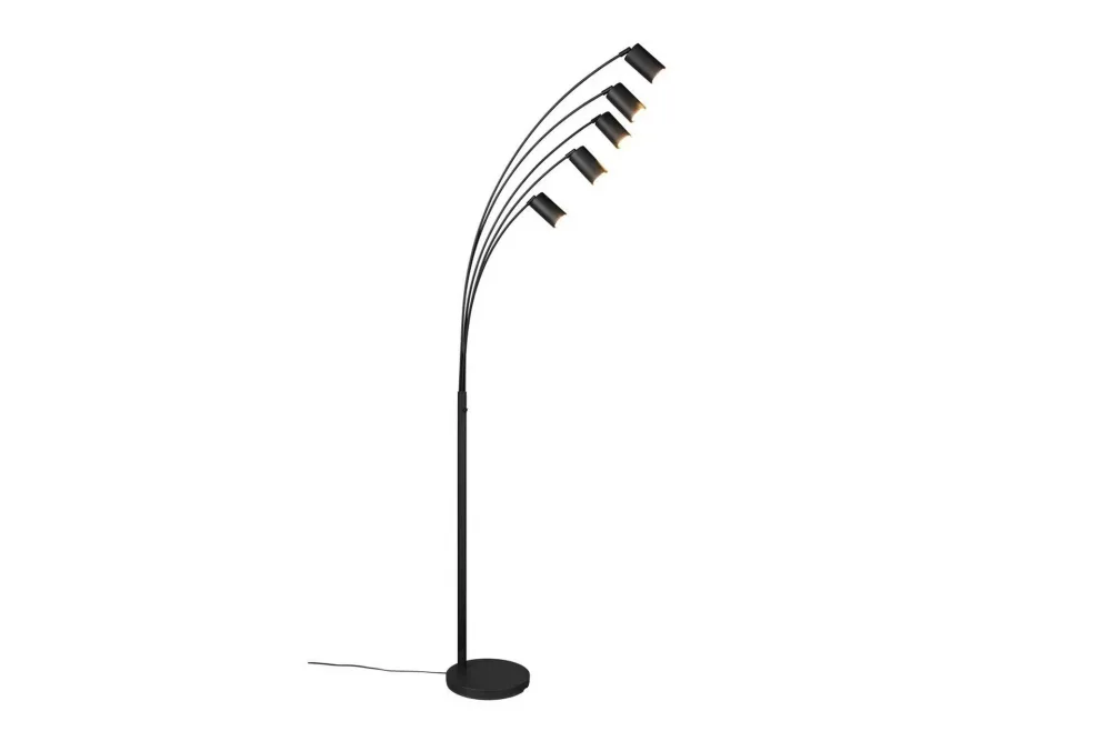 Golvlampa TRIO Marley Mattsvart