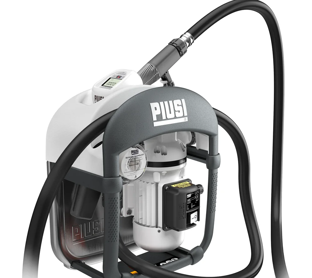 Piusi F00101440 SUZZARABLUE 3 PRO 230/50 K24/A60 Pumpkit för överföring av AdBlue från IBC-tank