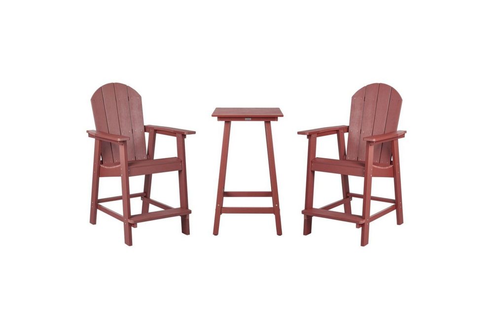 Cafeset Adirondack Röd