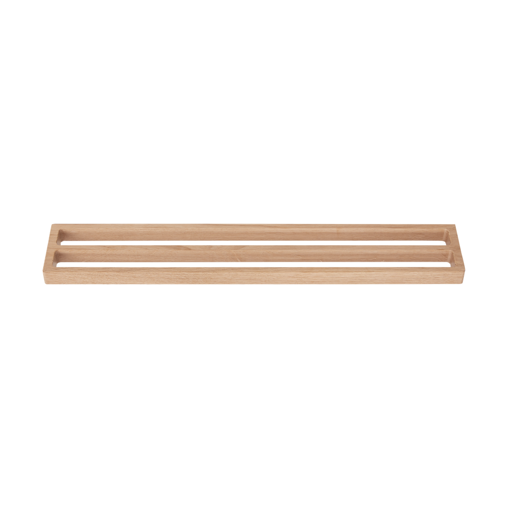 Andersen handduksstång dubbel 73,5 cm, Lacquered oak