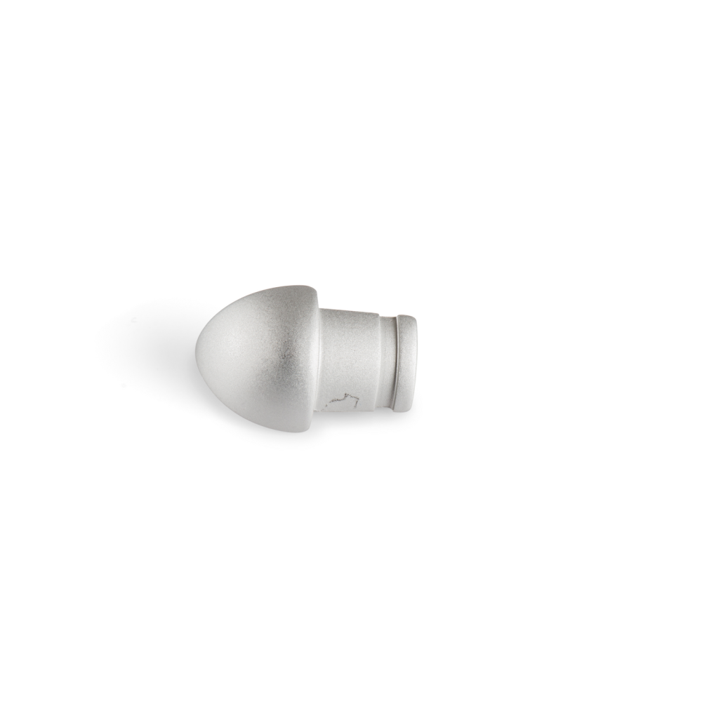 HÖRNDEL BLANKE KVAR AL SILVER MA 6MM, 8404 KVARTSRUND ALUMINIUM MATT