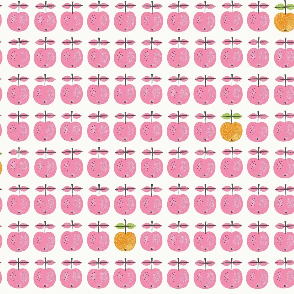 Scandinavian Designers Stig Lindberg Pall 1374 - Rosa Växter Tapet
