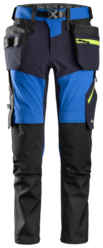 BYXA SNICKERS WORKWEAR + HF SOFTSHELL FW, KLARBLÅ/MARIN 54