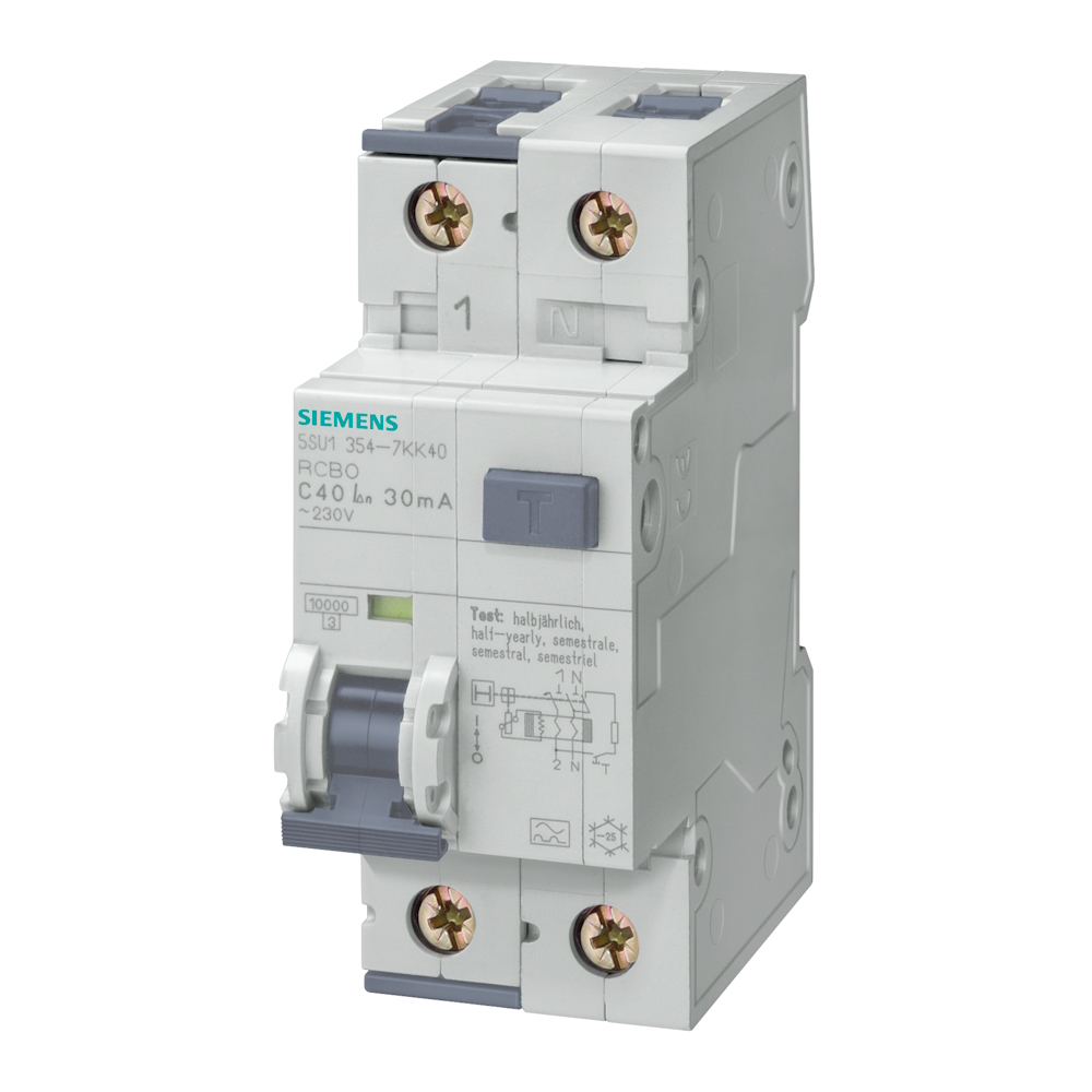 RCBO 1Pol+N B-Kurva A-Typ 16A 30mA 230V IP20 Siemens