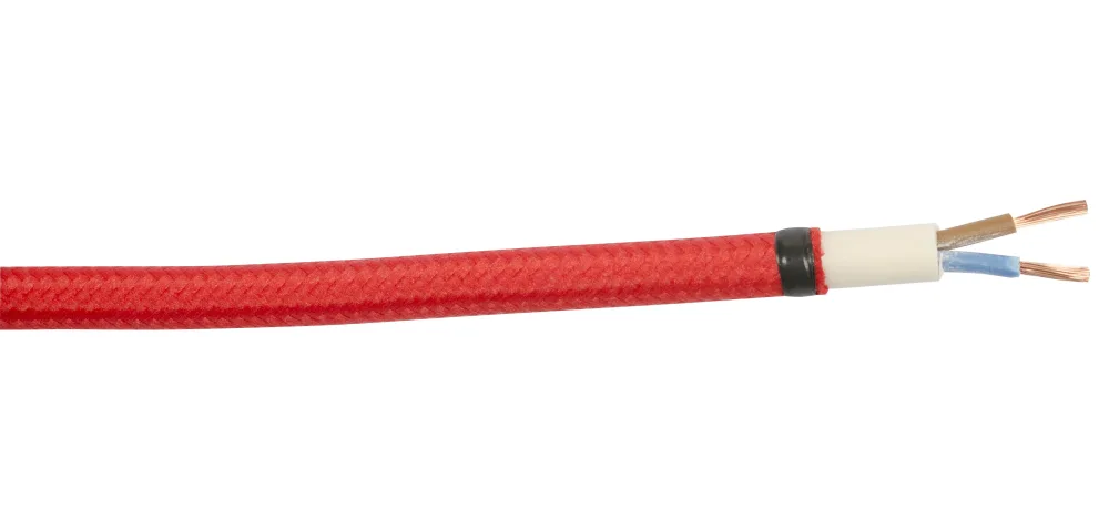 Gelia 4070810072 Textilkabel SKK, 2X0.75, 3 m Vit