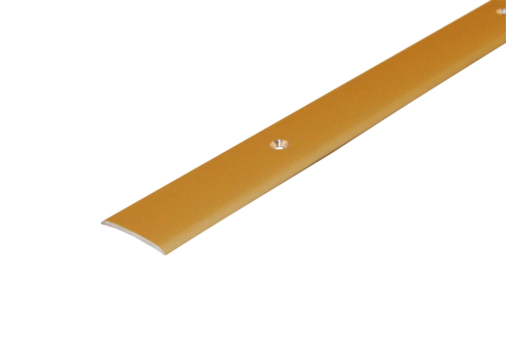 SKARVLIST D-PROFILE 30MM SLÄT GULD 1M