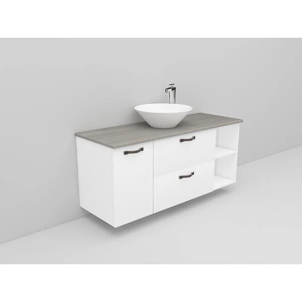 Badrumsmöbel Flexline Modell 163 120cm, Vit, Slät | Stuvbutiken