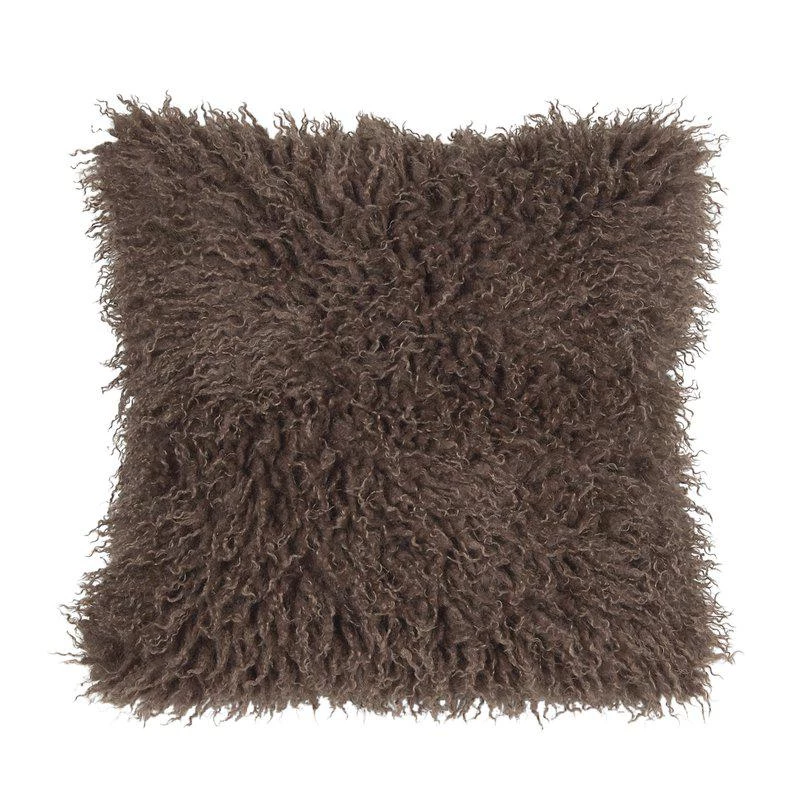 Kuddfodral Curly Brun, 48x48cm