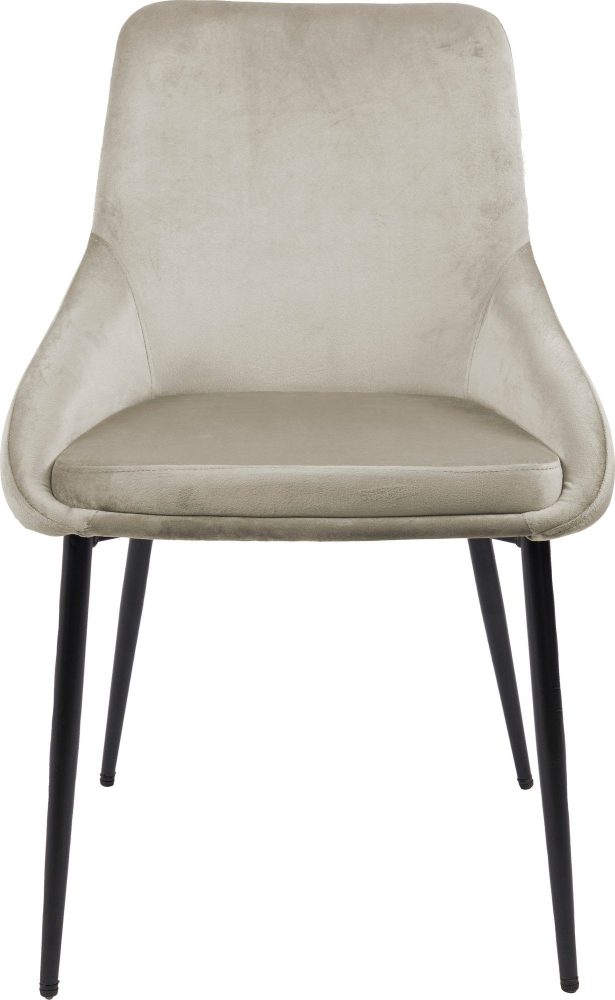 Stol i beige sammet - Theo