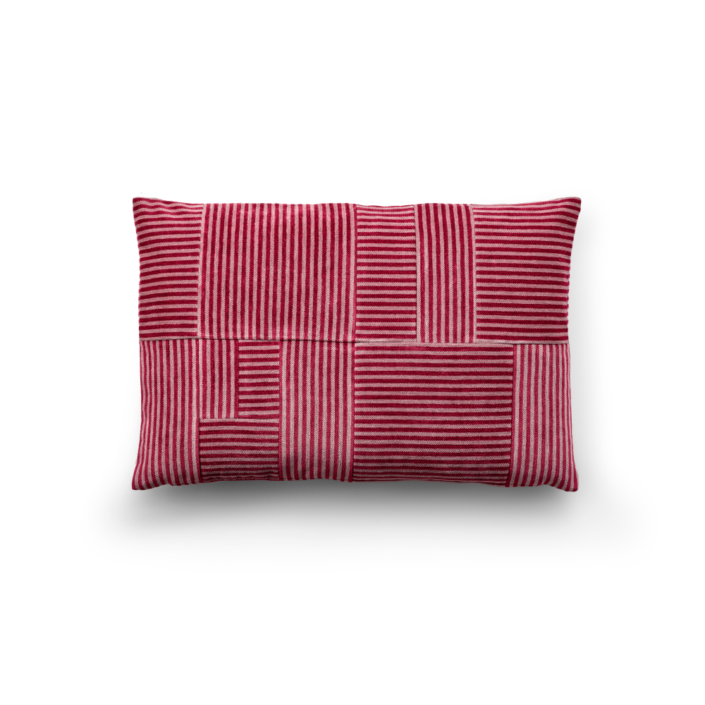 Pyjamas Design 5 kudde 40x60 cm, Rosa-röd