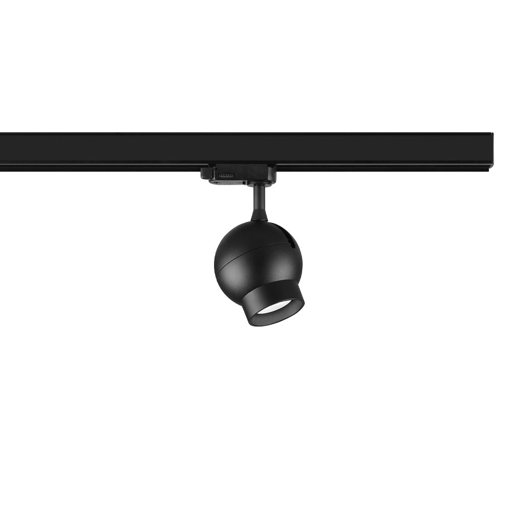 Ogle Mini spotlight 3-fas, Svart