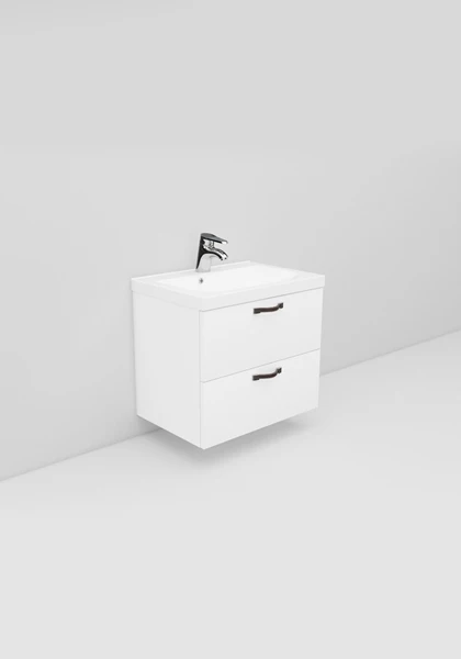 Badrumsmöbel Flexline Modell 10 60cm, Vit, Slät | Stuvbutiken - Bild 2