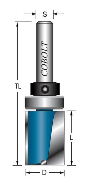 Cobolt Mallfräs D=14 L=45 TL=95