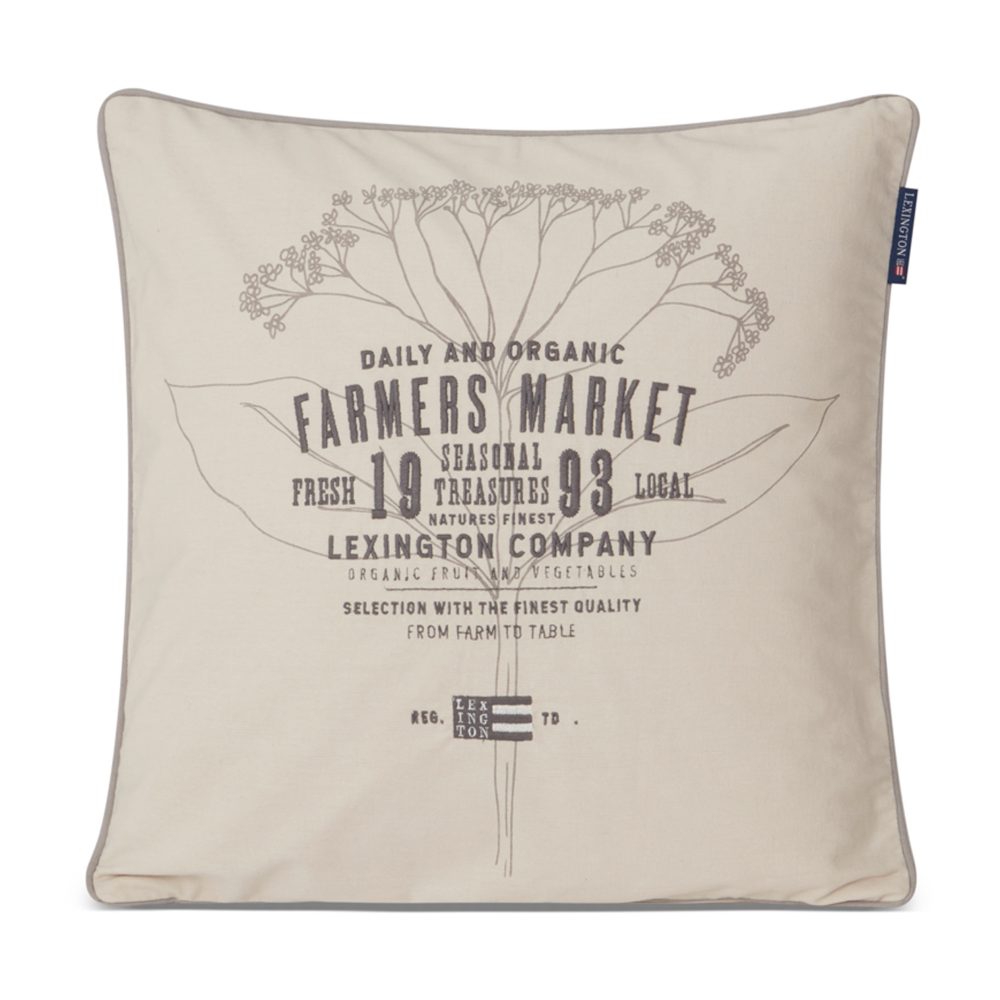 Farmers Market kuddfodral 50x50 cm, Beige