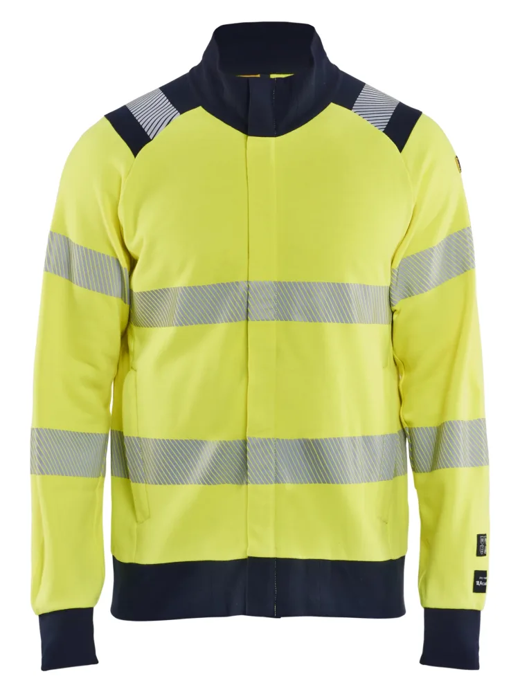 Blåkläder 346117623389XL Tröja varsel, gul/marinblå, flamskydd XL