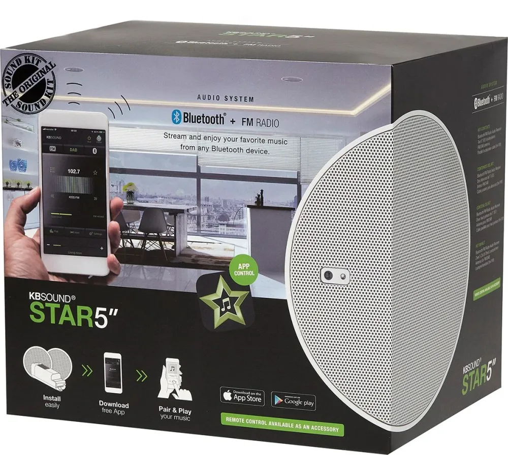 Sunwind KB Sound Star FM 5 Ljudsystem med Bluetooth och radio