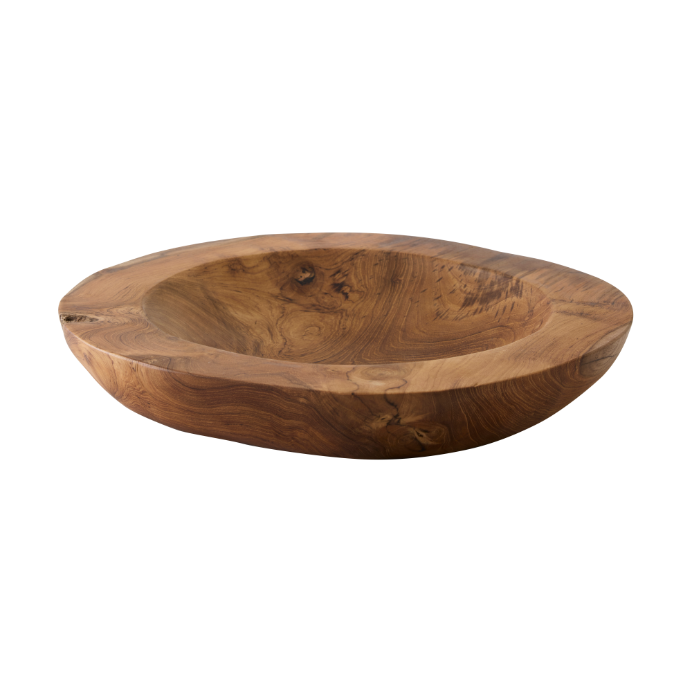 Teak serveringsskål, Large, Ø40 cm