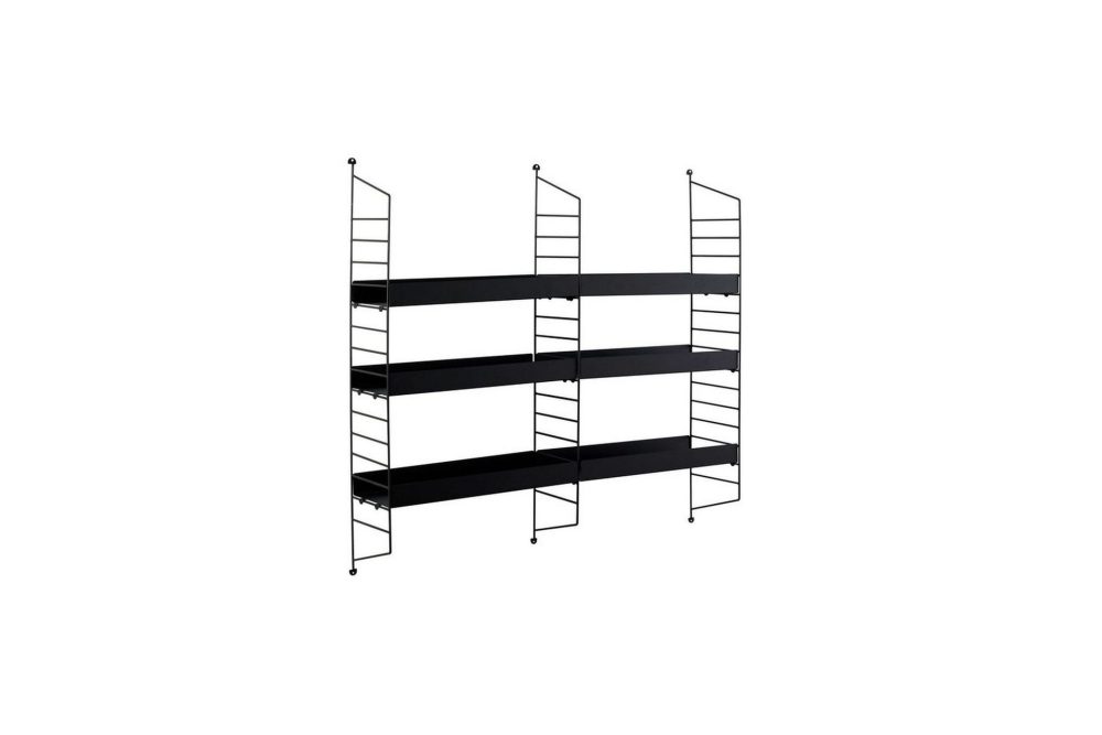 Hyllor Homitis Pira Hylla 98 cm Svart
