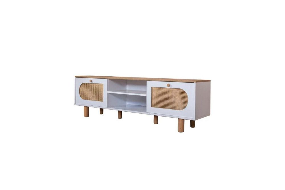 TV-bänk Terra Vit / Ek