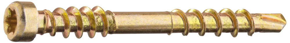 Grabber LTX48CH200 Listskruv med bits, gulkrom 3,3 x 48 mm, 200-pack - Bild 2