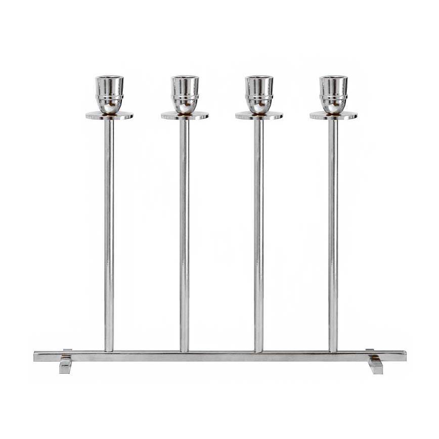 Alto ljusstake, Förnicklad mässing