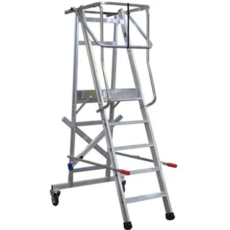 Laggo 7350 Arbetsplattform med skyddsräcke och hjul 350 cm