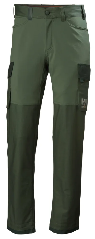 Helly Hansen Workwear Oxford 4X 77408-474 Arbetsbyxa grön/svart C52