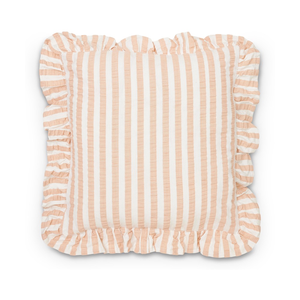 Alina kuddfodral 45x45 cm, Pink-vit