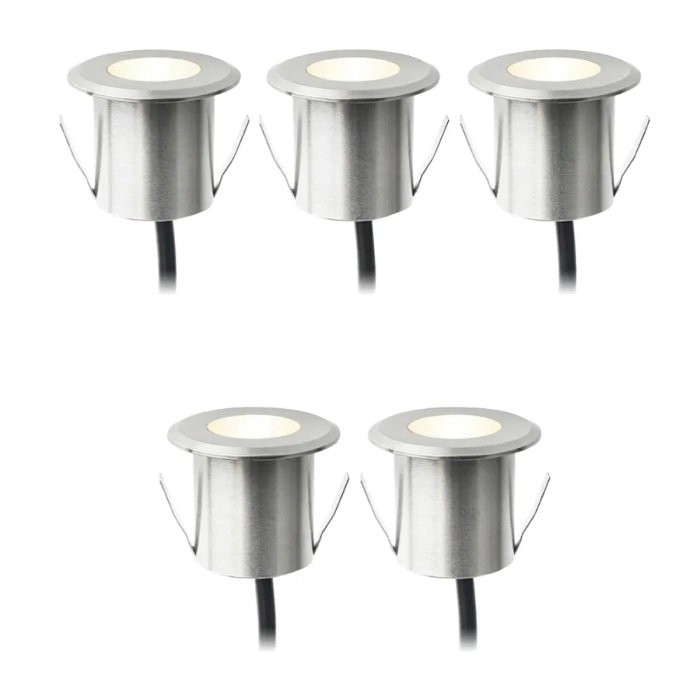 LightsOn Dexter Decklights 0,5W 12V Silver 5st | Köp Online