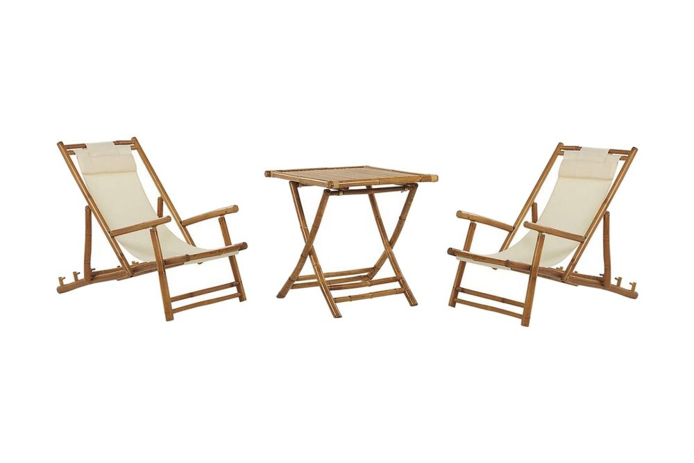 Balkongset vit/beige ATRANI/SPELLO