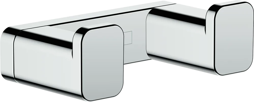 Hansgrohe AddStoris Handdukskrok dubbelkrok Borstad svart krom