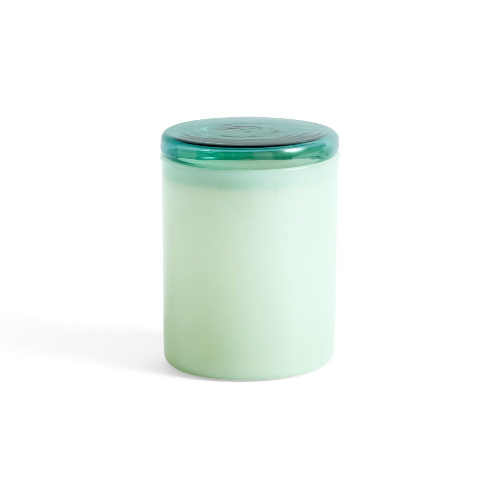Borosilicate förvaringsburk glas S 35 cl, Jade green