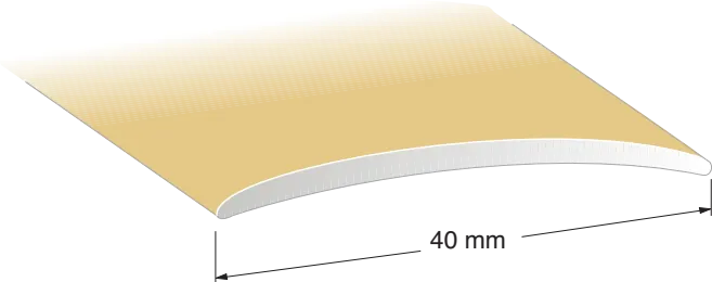 Duri 110702 Skarvlist SK6-profil, silver 40 x 1000 mm
