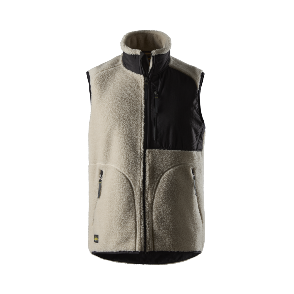 TEDDYVÄST SAND/SVART STL XL