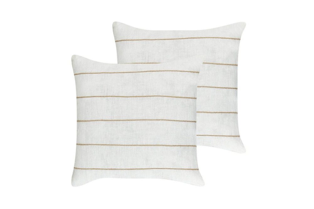 Prydnadskuddar Milas set om 2 Vit/Beige