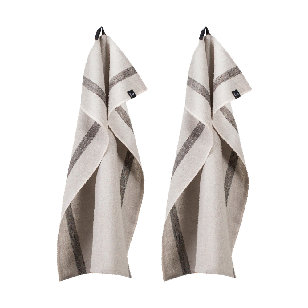Nelly kökshandduk 50x70 cm 2-pack, Ash